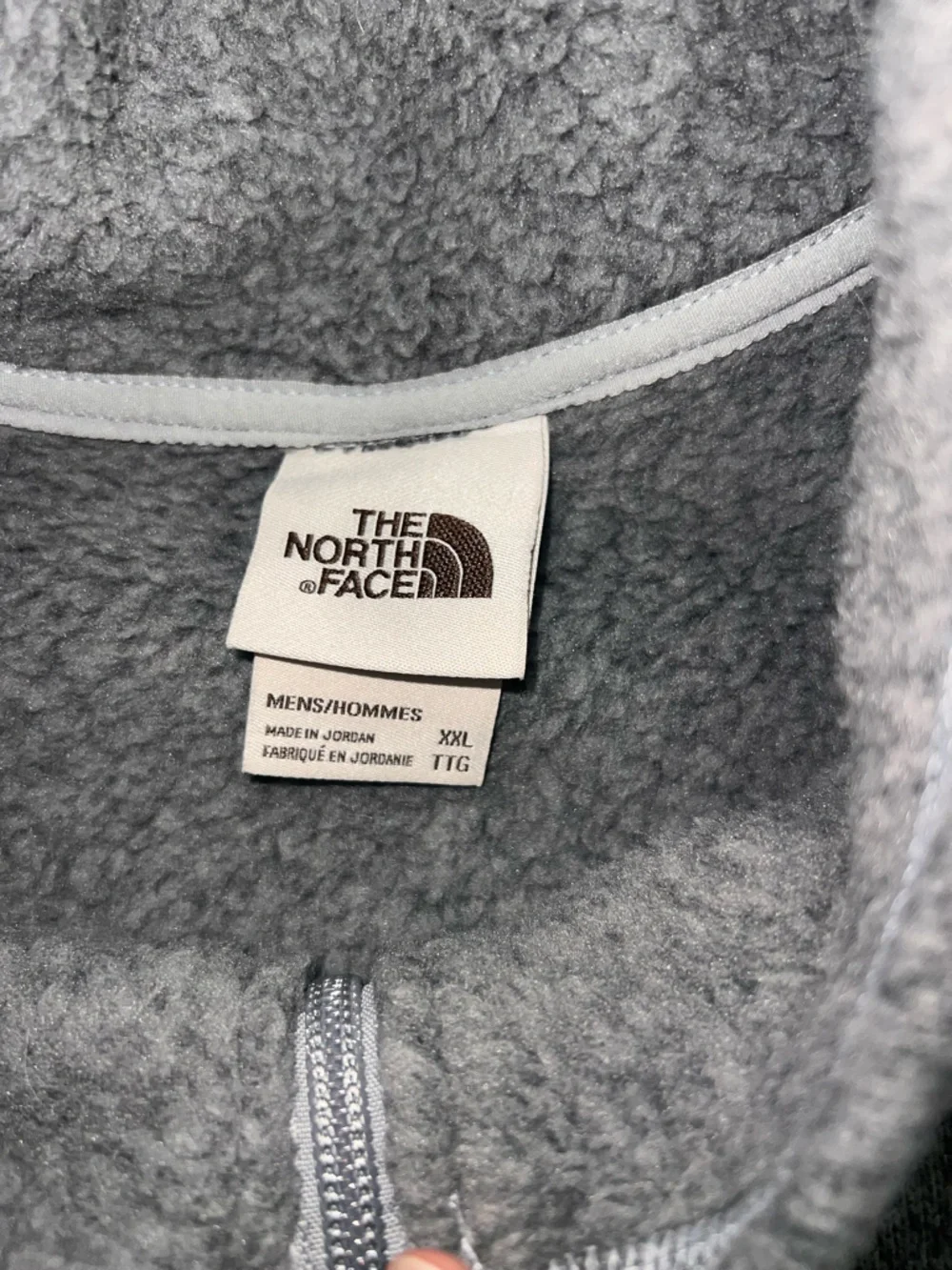 The North Face Light Gray Heather Fleece Vest
